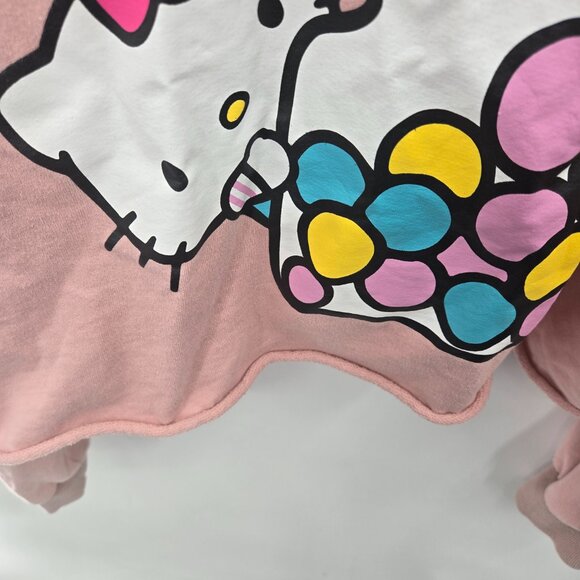 Hello Kitty X Shein 2021 Pink Cropped 100% Cotton Sweatshirt Size 3x - Picture 6 of 13